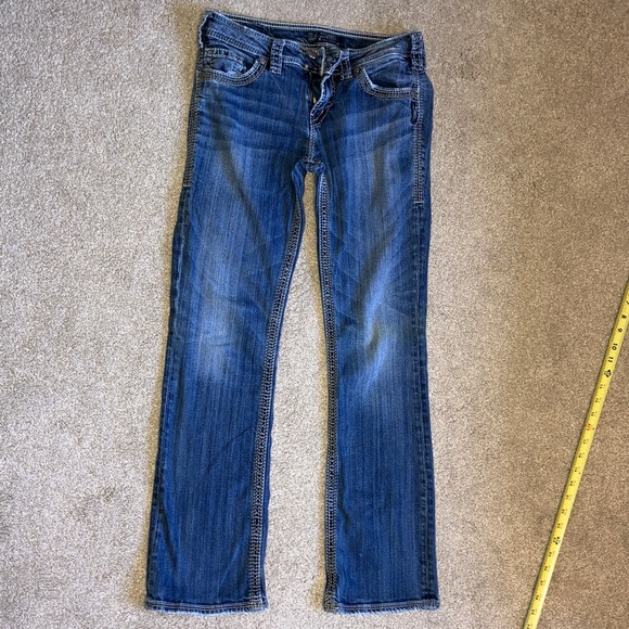 Silver Jeans Women's Blue Straight Leg Jeans - Picture 1 of 6